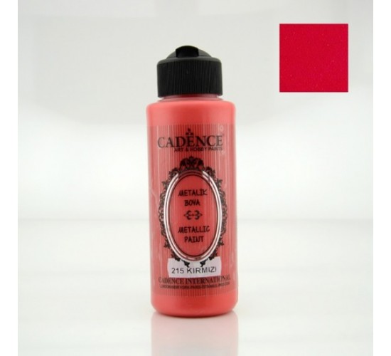 CADENCE SEDEFLİ METALİK BOYA ( 215 KIRMIZI ) 120 ML